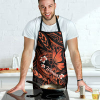 Polynesia Leukemia Awareness Month Apron Warrior Butterfly Polynesian Orange Ribbon LT14 - Polynesian Pride