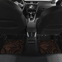 Polynesia Leukemia Awareness Month Car Mats Warrior Butterfly Polynesian Orange Ribbon LT14 Set 2pcs - Back Orange - Polynesian Pride