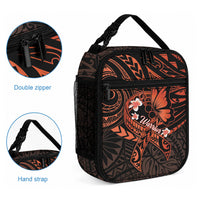 Polynesia Leukemia Awareness Month Lunch Bag Warrior Butterfly Polynesian Orange Ribbon LT14 - Polynesian Pride