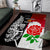 New Zealand And England Rugby Area Rug 2023 World Cup All Black Combine Red Roses LT14 Black - Polynesian Pride