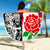 New Zealand And England Rugby Beach Blanket 2023 World Cup All Black Combine Red Roses LT14 - Wonder Print Shop