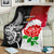 New Zealand And England Rugby Blanket 2023 World Cup All Black Combine Red Roses LT14 - Polynesian Pride