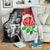 New Zealand And England Rugby Blanket 2023 World Cup All Black Combine Red Roses LT14 - Polynesian Pride