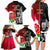 New Zealand And England Rugby Family Matching Long Sleeve Bodycon Dress and Hawaiian Shirt 2023 World Cup All Black Combine Red Roses LT14 - Polynesian Pride