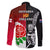 New Zealand And England Rugby Family Matching Long Sleeve Bodycon Dress and Hawaiian Shirt 2023 World Cup All Black Combine Red Roses LT14 - Polynesian Pride