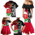 New Zealand And England Rugby Family Matching Mermaid Dress and Hawaiian Shirt 2023 World Cup All Black Combine Red Roses LT14 - Polynesian Pride