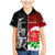 New Zealand And England Rugby Family Matching Mermaid Dress and Hawaiian Shirt 2023 World Cup All Black Combine Red Roses LT14 Son's Shirt Black - Polynesian Pride