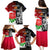 New Zealand And England Rugby Family Matching Puletasi Dress and Hawaiian Shirt 2023 World Cup All Black Combine Red Roses LT14 - Polynesian Pride