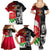 New Zealand And England Rugby Family Matching Summer Maxi Dress and Hawaiian Shirt 2023 World Cup All Black Combine Red Roses LT14 - Polynesian Pride