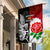 New Zealand And England Rugby Garden Flag 2023 World Cup All Black Combine Red Roses LT14 House Flag Black - Polynesian Pride