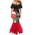 New Zealand And England Rugby Mermaid Dress 2023 World Cup All Black Combine Red Roses LT14 - Polynesian Pride