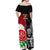 New Zealand And England Rugby Off Shoulder Maxi Dress 2023 World Cup All Black Combine Red Roses LT14 - Polynesian Pride