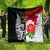 New Zealand And England Rugby Quilt 2023 World Cup All Black Combine Red Roses LT14 - Polynesian Pride