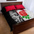 New Zealand And England Rugby Quilt Bed Set 2023 World Cup All Black Combine Red Roses LT14 - Polynesian Pride