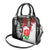 New Zealand And England Rugby Shoulder Handbag 2023 World Cup All Black Combine Red Roses LT14 - Polynesian Pride