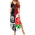 New Zealand And England Rugby Summer Maxi Dress 2023 World Cup All Black Combine Red Roses LT14 Women Black - Polynesian Pride