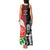 New Zealand And England Rugby Tank Maxi Dress 2023 World Cup All Black Combine Red Roses LT14 - Polynesian Pride