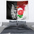 New Zealand And England Rugby Tapestry 2023 World Cup All Black Combine Red Roses LT14 - Polynesian Pride