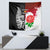 New Zealand And England Rugby Tapestry 2023 World Cup All Black Combine Red Roses LT14 - Polynesian Pride