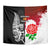 New Zealand And England Rugby Tapestry 2023 World Cup All Black Combine Red Roses LT14 - Polynesian Pride