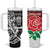 New Zealand And England Rugby Tumbler With Handle World Cup All Black Combine Red Roses