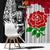 New Zealand And England Rugby Window Curtain 2023 World Cup All Black Combine Red Roses LT14 - Polynesian Pride