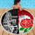 Custom New Zealand And England Rugby Beach Blanket 2023 World Cup All Black Combine Red Roses LT14 - Wonder Print Shop