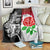 Custom New Zealand And England Rugby Blanket 2023 World Cup All Black Combine Red Roses LT14 - Polynesian Pride