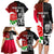 Custom New Zealand And England Rugby Family Matching Long Sleeve Bodycon Dress and Hawaiian Shirt 2023 World Cup All Black Combine Red Roses LT14 - Polynesian Pride