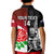 Custom New Zealand And England Rugby Kid Polo Shirt 2023 World Cup All Black Combine Red Roses LT14 - Polynesian Pride