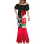 Custom New Zealand And England Rugby Mermaid Dress 2023 World Cup All Black Combine Red Roses LT14 - Polynesian Pride