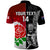 Custom New Zealand And England Rugby Polo Shirt 2023 World Cup All Black Combine Red Roses LT14 - Polynesian Pride