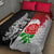 Custom New Zealand And England Rugby Quilt Bed Set 2023 World Cup All Black Combine Red Roses LT14 - Polynesian Pride