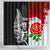 Custom New Zealand And England Rugby Shower Curtain 2023 World Cup All Black Combine Red Roses LT14 - Polynesian Pride