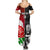 Custom New Zealand And England Rugby Summer Maxi Dress 2023 World Cup All Black Combine Red Roses LT14 - Polynesian Pride