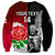 Custom New Zealand And England Rugby Sweatshirt 2023 World Cup All Black Combine Red Roses LT14 - Polynesian Pride