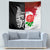 Custom New Zealand And England Rugby Tapestry 2023 World Cup All Black Combine Red Roses LT14 - Polynesian Pride