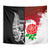 Custom New Zealand And England Rugby Tapestry 2023 World Cup All Black Combine Red Roses LT14 - Polynesian Pride