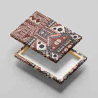 Bula Fiji Canvas Wall Art Unique Masi Tapa Pattern LT14
