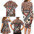 Bula Fiji Family Matching Long Sleeve Bodycon Dress and Hawaiian Shirt Unique Masi Tapa Pattern LT14 - Polynesian Pride