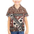 Bula Fiji Family Matching Mermaid Dress and Hawaiian Shirt Unique Masi Tapa Pattern LT14 Son's Shirt Brown - Polynesian Pride