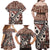 Bula Fiji Family Matching Off Shoulder Maxi Dress and Hawaiian Shirt Unique Masi Tapa Pattern LT14 - Polynesian Pride