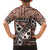 Bula Fiji Family Matching Off Shoulder Short Dress and Hawaiian Shirt Unique Masi Tapa Pattern LT14 - Polynesian Pride