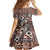 Bula Fiji Family Matching Off Shoulder Short Dress and Hawaiian Shirt Unique Masi Tapa Pattern LT14 - Polynesian Pride