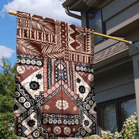 Bula Fiji Garden Flag Unique Masi Tapa Pattern LT14 - Polynesian Pride