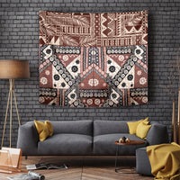 Bula Fiji Tapestry Unique Masi Tapa Pattern LT14 - Polynesian Pride
