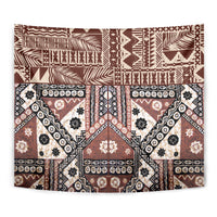 Bula Fiji Tapestry Unique Masi Tapa Pattern LT14 - Polynesian Pride
