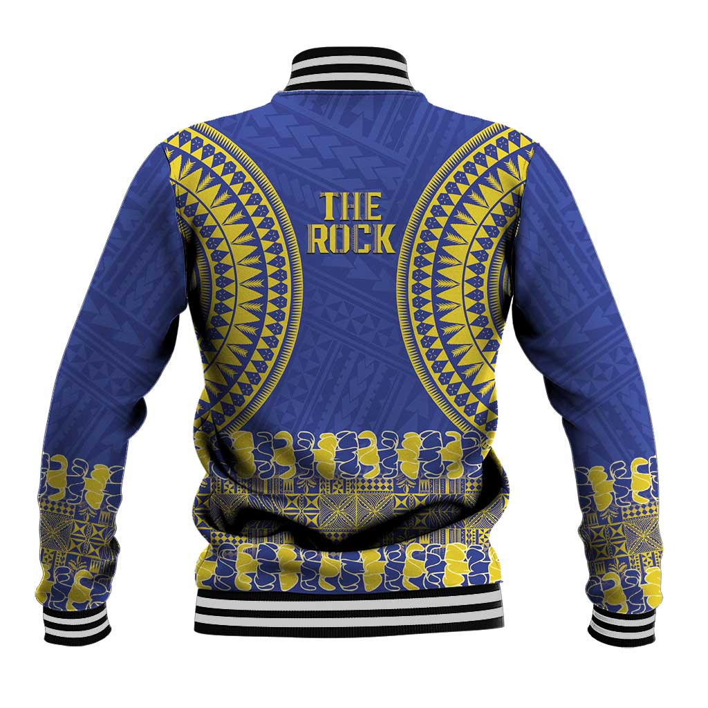 Fakaalofa Lahi Atu Niue Baseball Jacket Siapo Pattern With Puakenikeni LT14 - Polynesian Pride