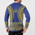 Fakaalofa Lahi Atu Niue Button Sweatshirt Siapo Pattern With Puakenikeni