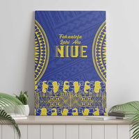 Fakaalofa Lahi Atu Niue Canvas Wall Art Siapo Pattern With Puakenikeni LT14 - Polynesian Pride